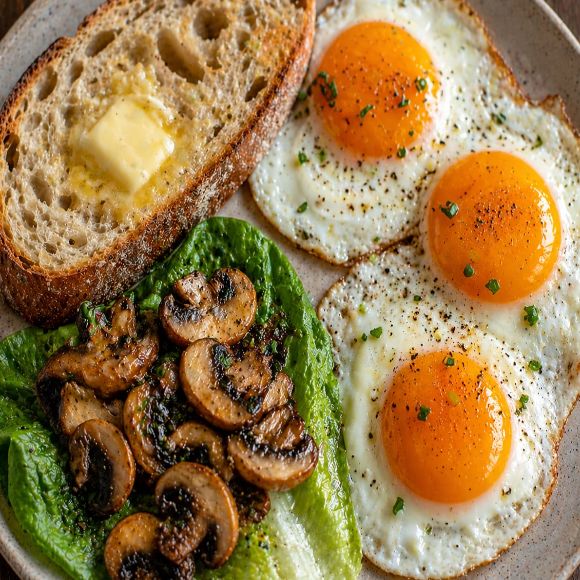 Classic Sunny-side Up with Sourdough Toast