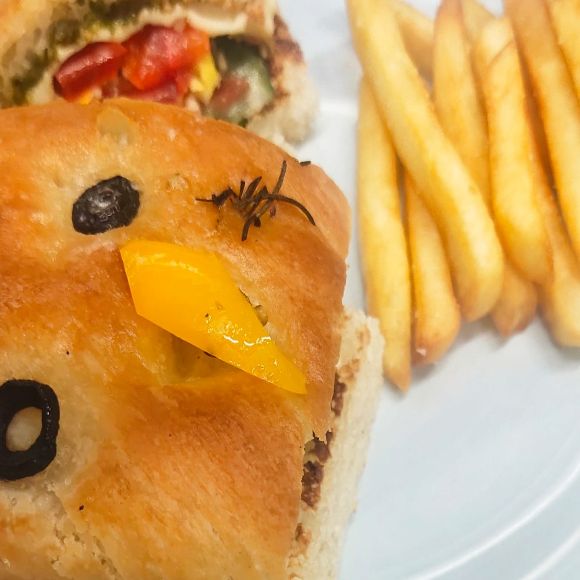 Rosemary And Olive Focaccia Sandwich