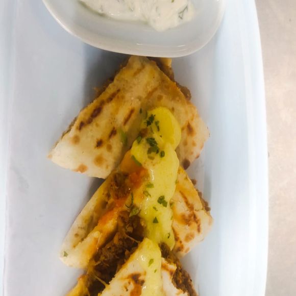Lamb Quesadilla with Cheese