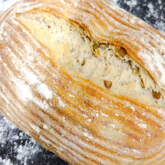 Pumpkin Seeds Sourdough Bread Loaf (550 gms)